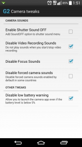 G2 TweaksBox camera sounds